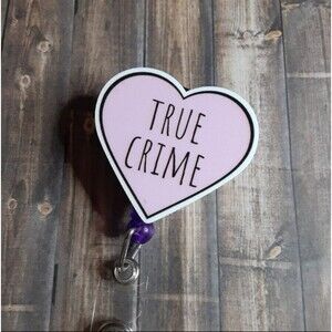 Heart-Shaped True Crime Badge Reel